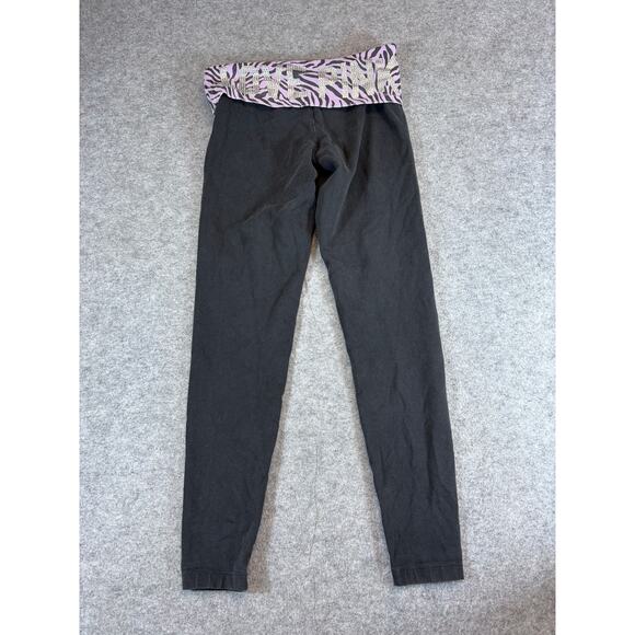 Pink Victoria's Secret Leggings Womens XS Black Purple Yoga Gym Workout Training - Picture 1 of 7